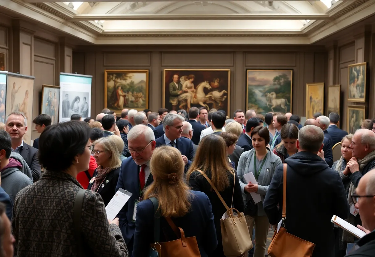 Scholars engaging at the UNO European Studies Conference