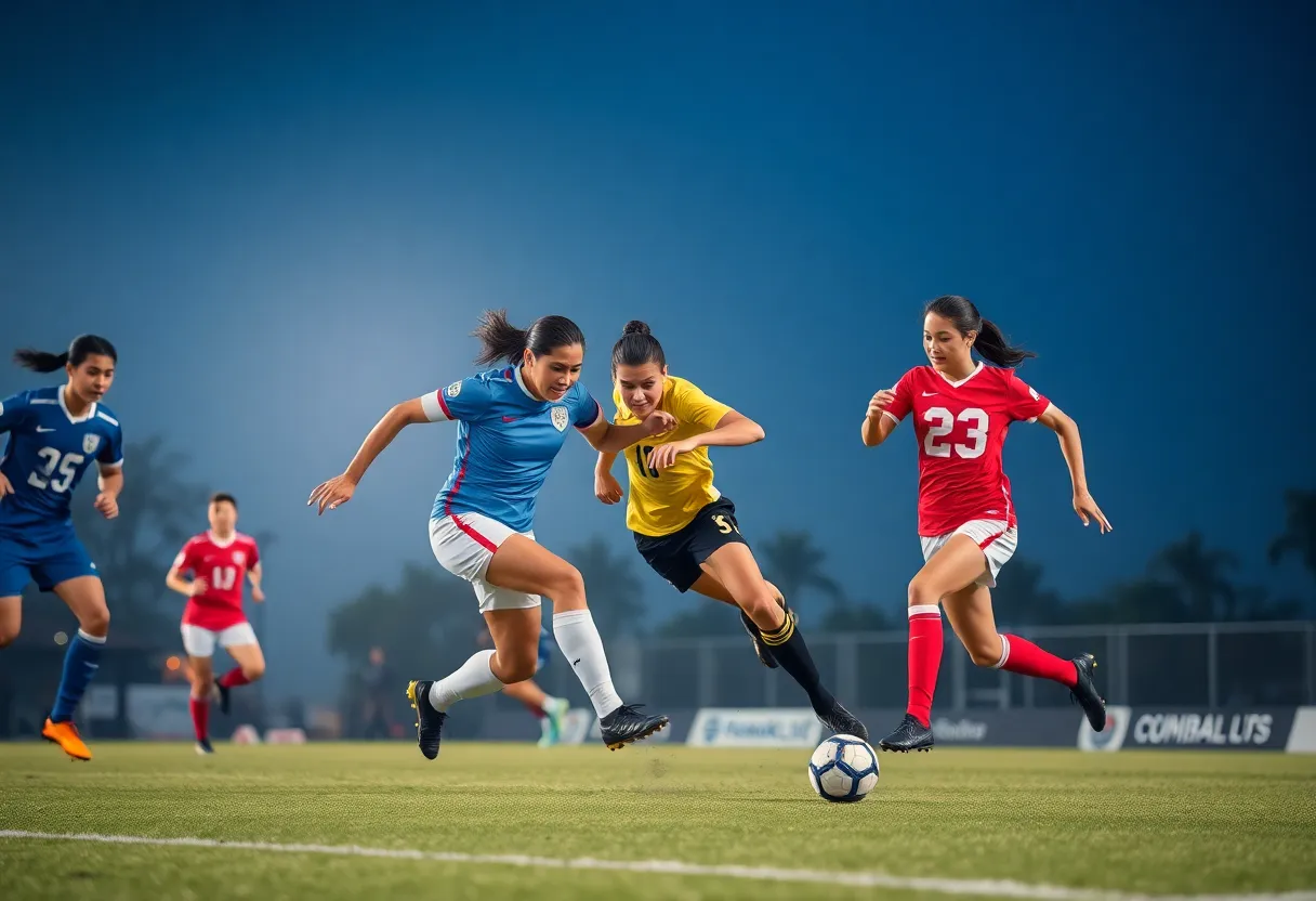 UNO men's soccer team celebrating a goal against Drake University