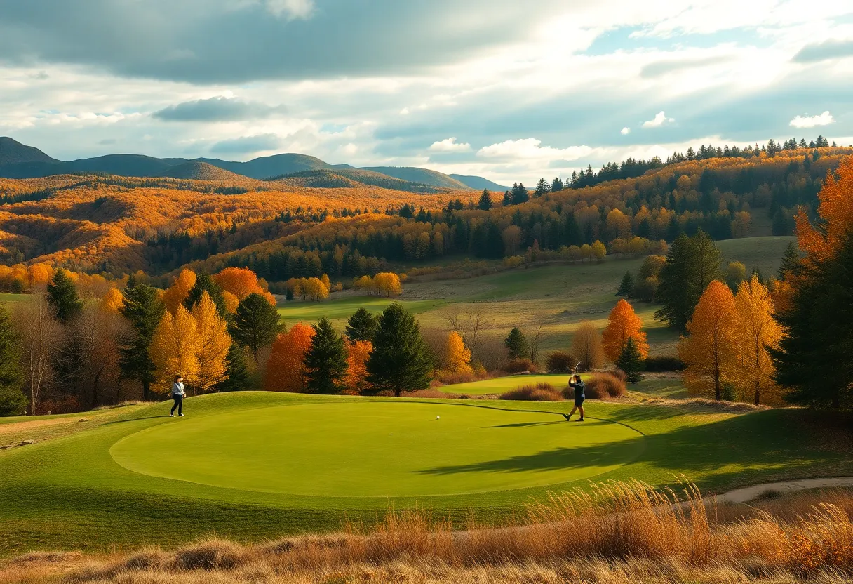 Competitive women's golf action at the Big O Classic in Omaha