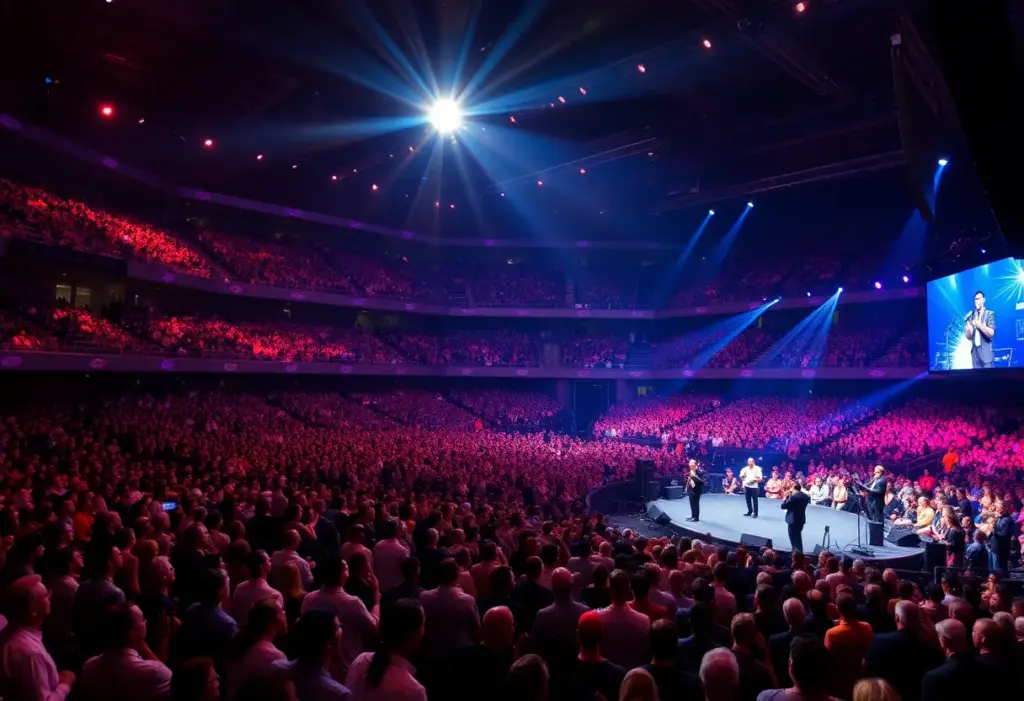 Large crowd at Zach Williams Revival Nights event in Omaha